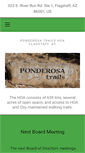 Mobile Screenshot of ponderosatrailshoa.com